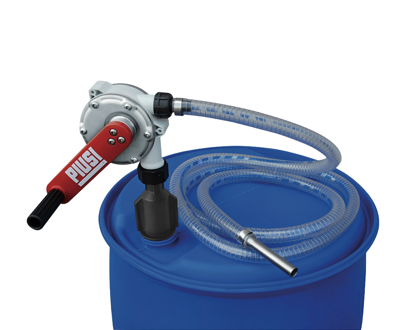 Crank pump with hose 200 L Drum