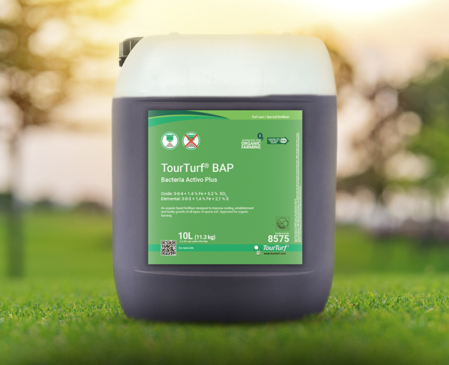 TourTurf® BAP Bacteria Activo Plus 3-0-4 + 1% Fe 
