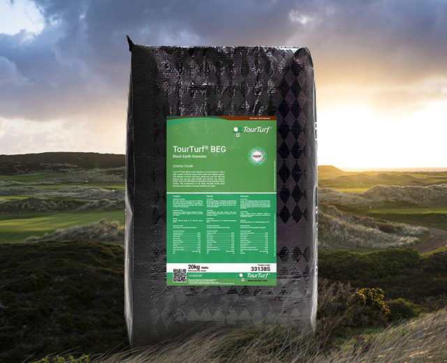 TourTurf® BEG Black Earth Granules 1-0-20  +  40% Humic acids  (Greens Grade)