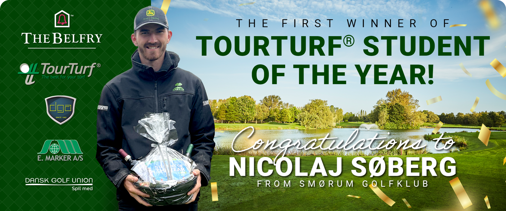 Tourturf student of the year winner 2025 - Nicolaj Søberg - Smørum Golf